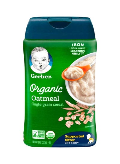 Buy Organic Oatmeal Single Grain Cereal 8ounce in UAE