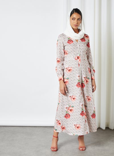 Buy Floral Dress Multi in Saudi Arabia
