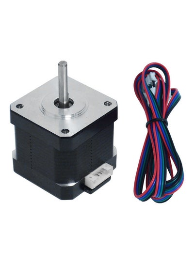 Buy 1-Piece 2 Phase Stepping Motor with 1 Meter Cable for 3D Printer CNC Black in Saudi Arabia