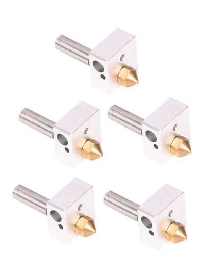 Buy 5-Piece Hotend Extruder Kit Silver/Gold in UAE