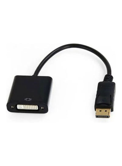 Buy DisplayPort (DP) Male To DVI-I 24+5 Pin Female  Adabter Black in Egypt