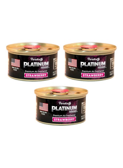 Buy 3-Pack Set Platinum Series Premium Air Freshener Strawberry in UAE