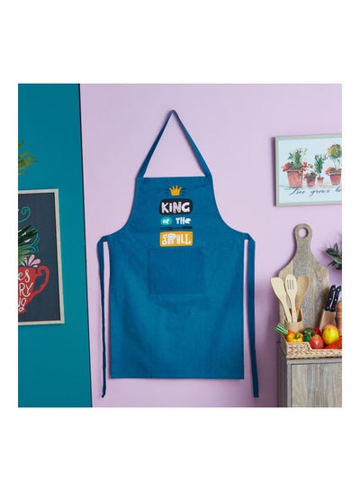 Buy Zest Slogan Print Apron Blue in Egypt