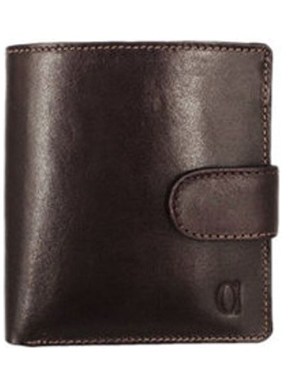 Buy Bifold Wallet With Button Clasp Brown in Egypt