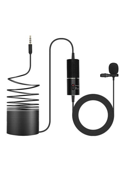 Buy Lavalier Microphone With Adapter Black in UAE