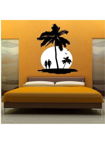 Buy Modern Decorative Wall Sticker Black 30x58cm in Egypt