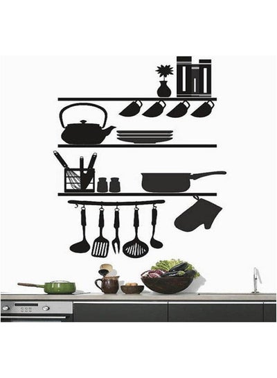 Buy Modern Decorative Wall Sticker Black 36x24cm in Egypt