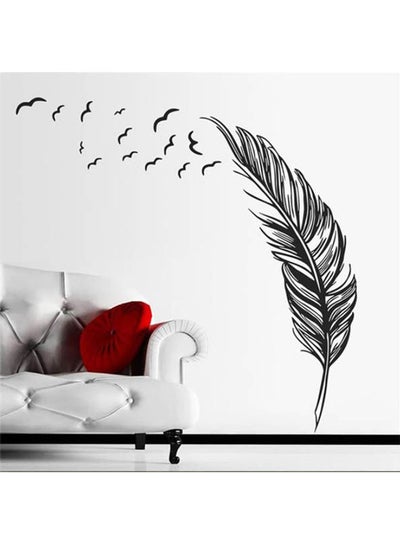 Buy Modern Decorative Wall Sticker Black 36x24cm in Egypt