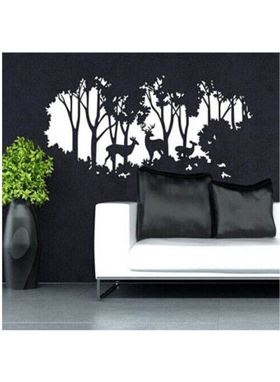 Buy Modern Decorative Wall Sticker White 30x58cm in Egypt