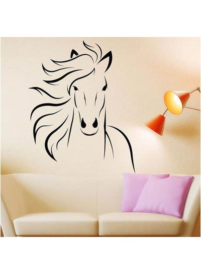 Buy Modern Decorative Wall Sticker Black 30x58cm in Egypt