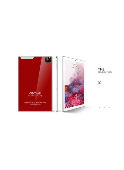 Buy T2 10.1 Inch 4GB 64GB 4G LTE Tablet Red in UAE