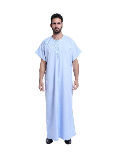 Buy Men's National Costume Robe Blue in UAE