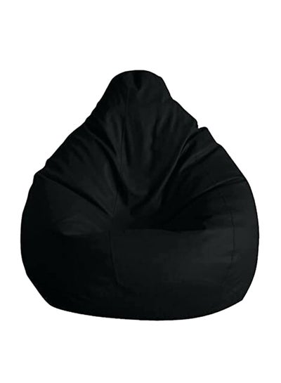 Buy PVC Bean Bag Black 80x80x50cm in UAE