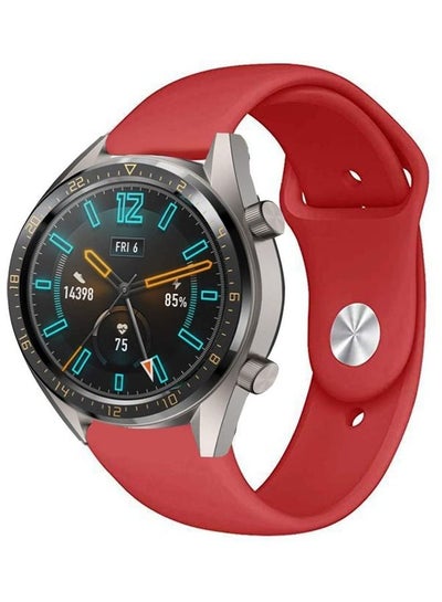 اشتري Silicone Replacement Band For Huawei Watch GT2 Pro Red في السعودية