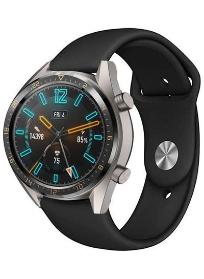 Buy Silicone Replacement Band For Huawei Watch GT2 Pro Black in Saudi Arabia