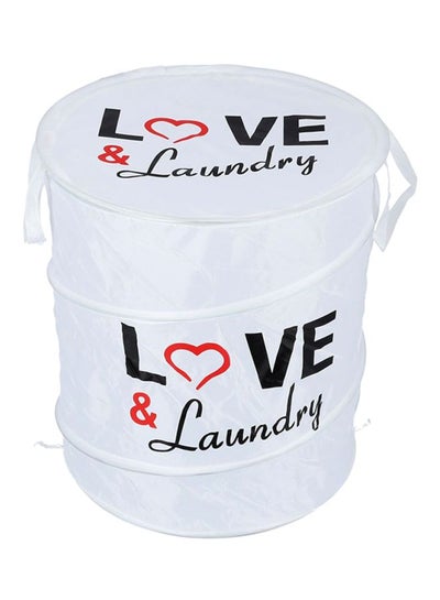 Buy Cloth Hamper White/Black/Red in UAE