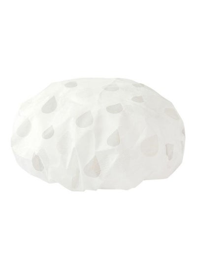 Buy Bathroom Shower Cap Grey/White 28x28cm in Egypt