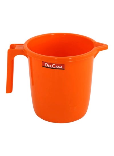 Buy Plastic Mug With Handle Orange 1500ml in UAE