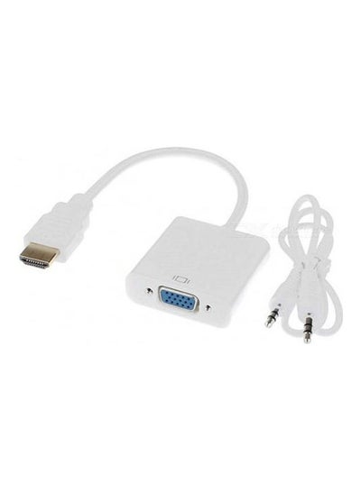 Buy HD TO VGA + Audio Cable White in Egypt