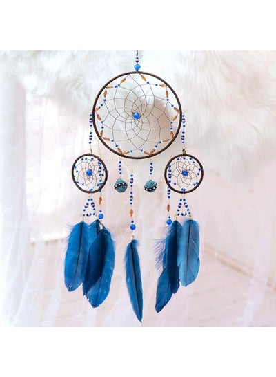 Buy Decorative Handmade Feather Lace Dream Catcher Multicolour in Saudi Arabia