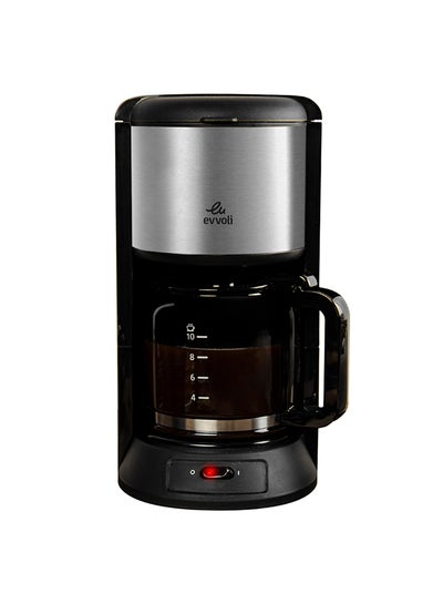 Buy Coffee Maker With Glass Carafe 1.2 L 1000.0 W EVKA-CO10MB Black/Clear/Grey in UAE