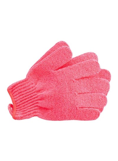 Buy Pair Of Bath Gloves Pink 13cm in Saudi Arabia