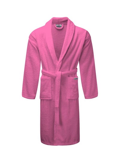 Buy Soft Bath Robe Pink 56x20x48cm in UAE