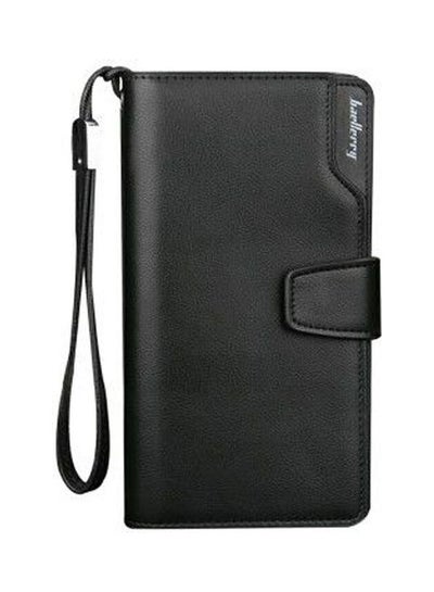 Buy Business Casual Long Leather Wallet - Multifunction Black in Egypt