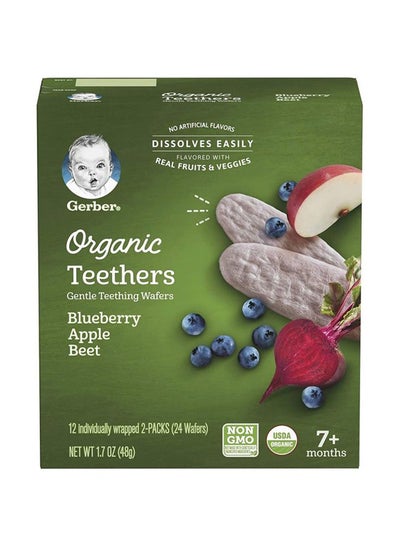 اشتري Organic Gentle Teething Wafer, Pack Of 24 24x1.7ounce Pack of 24 في الامارات