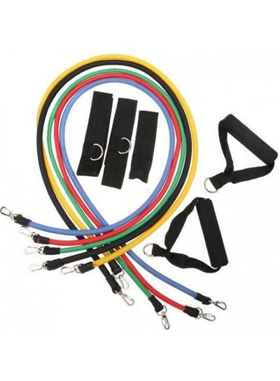 Buy 10Pcs Latex Resistance Bands Fitness Exercise Tube Rope Set Yoga Abs P90X Workout [H8329 ] in Egypt