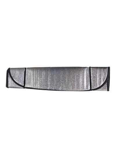 اشتري Car Windshield Sun Shade For Full Size Cars, Suv, Trucks And Vans, For Protection From The Sun And Heat - Foldable - Silver في مصر