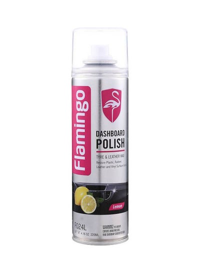 Buy Flamingo Dashboard Polish & Shine - Lemon Scent 220Ml in Egypt