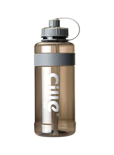 Buy Large Capacity Sports Water Bottle Brown/Grey 2Liters in UAE