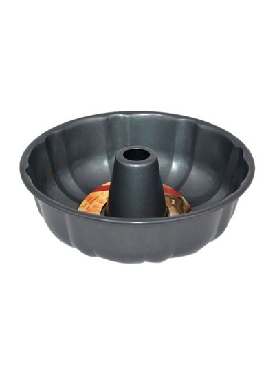 Buy Fluted Tube Cake Pan 25Cm Black in UAE