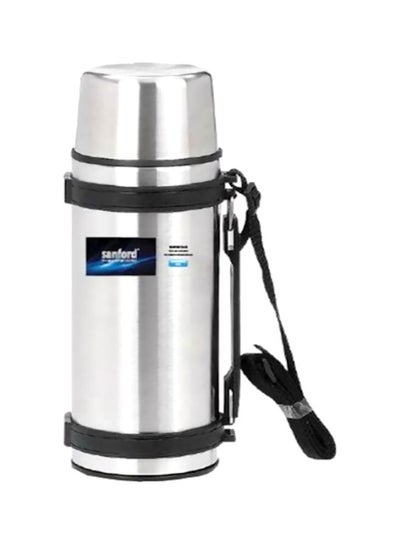 Buy Hot & Cold Vacuum flask- 1L- Model SF1634SVF Silver/Black 1Liters in Saudi Arabia