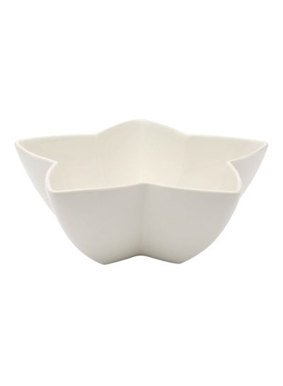 Buy Star Bowl White 29cm in UAE