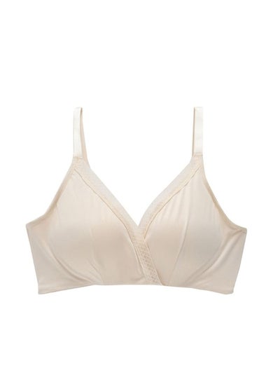 Buy Wireless Push Up Seamless Bra White in Saudi Arabia