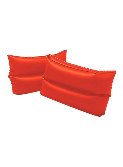 Buy 1-Pair Of Large Arm Bands In Red For Early Learner Of Swimming For Kids 25x17cm in Saudi Arabia