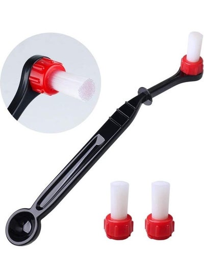 Buy 2 Replaceable Brush Heads Coffee Cleaning Tool Multicolour in Saudi Arabia