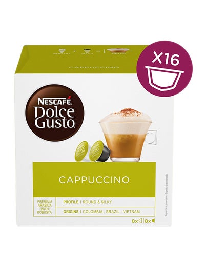 Buy Dolce Gusto Cappuccino Coffee 16 Capsules 186.4grams in UAE