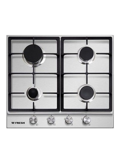 Buy Built-In Gas Hob, 4 Burners, Stainless Steel, 60 Cm – Hhfb60Cmsf 151617-A270718 Silver in Egypt