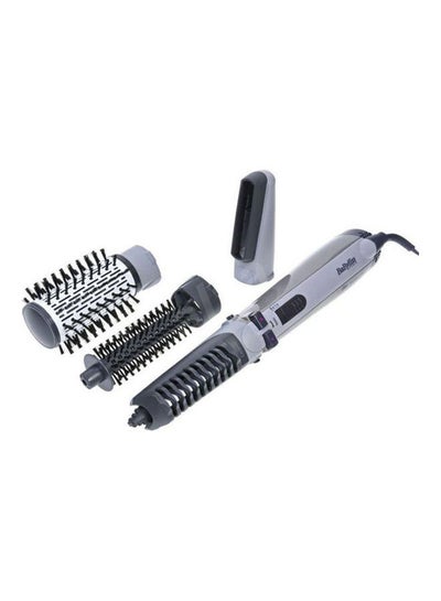 Buy Hair Styler Rotating Brush With 4 Attachments Hair Care Silver in Egypt