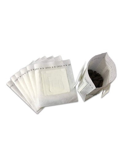 Buy 100-Piece Portable Hanging Coffee Filter Paper Bag White in Saudi Arabia