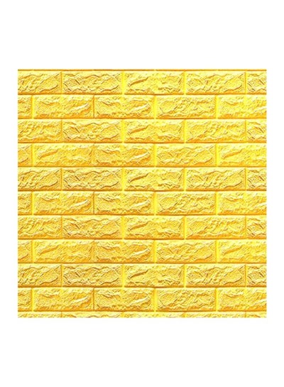 Buy 3D Decorative Wallpaper Yellow in Saudi Arabia
