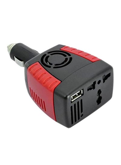 Buy 3-Pin Electric Converter And Charger Black/Red in Saudi Arabia