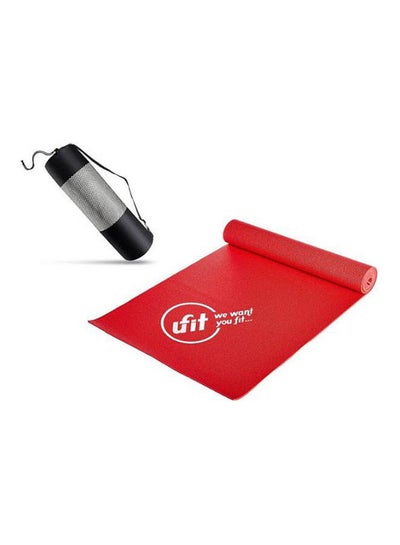 Buy Ufit Yoga Mat With Carrying Bag - Red 63.6X13.8cm in Egypt