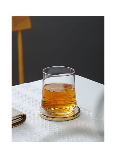 Buy Household Transparent Spiral Glass Clear 8x9.6cm in Saudi Arabia