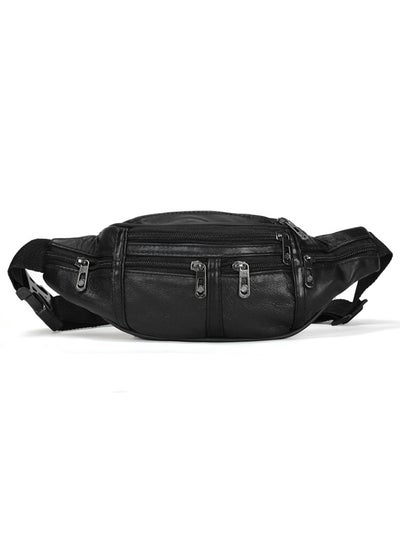 Buy Solid Waistpack Bag Black in Saudi Arabia