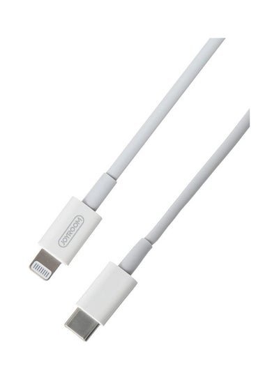 Buy Ben Series Fast Charging Lightning Cable, 1.2 m White in Saudi Arabia