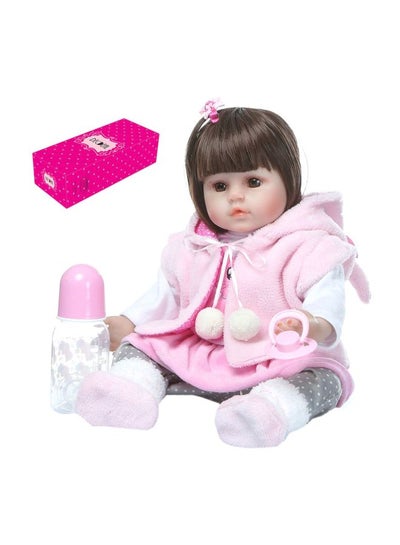 Buy Reborn Vinyl Baby Dolls With Cute Outfit 19inch in UAE
